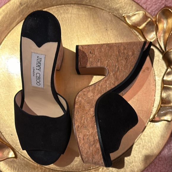 NEW Jimmy Choo suede platforms - Picture 1 of 7